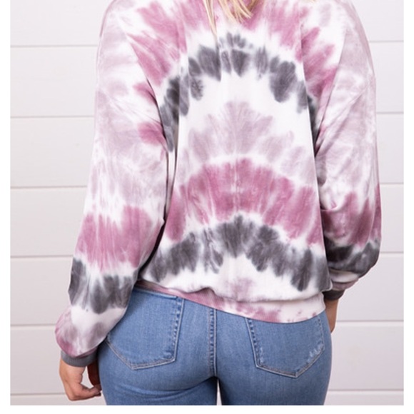 YOUNG FABULOUS & BROKE RAYON JERSEY TIE DYE SWEATSHIRT - Picture 3 of 6